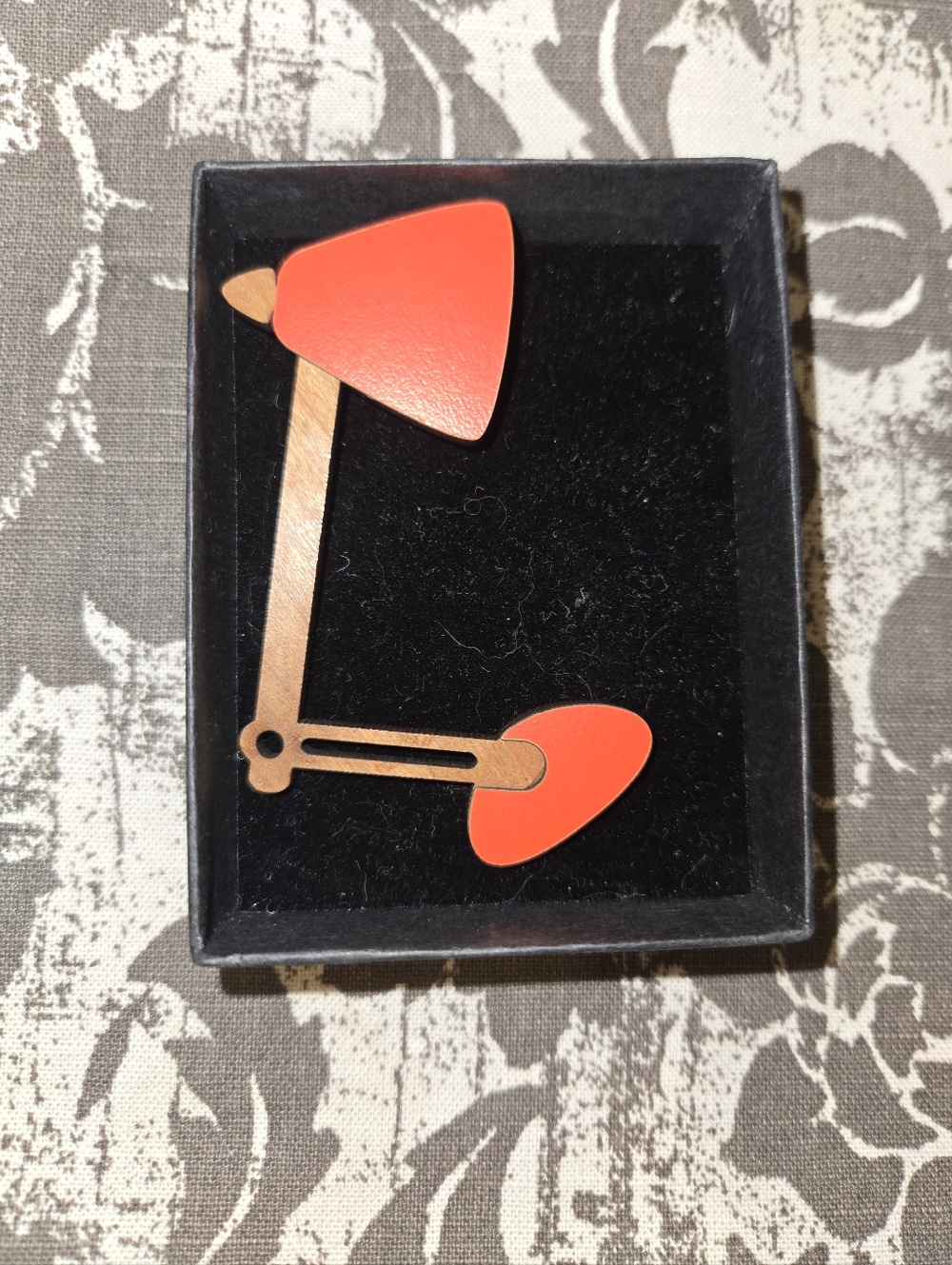 Lou Taylor Lamp Brooch
